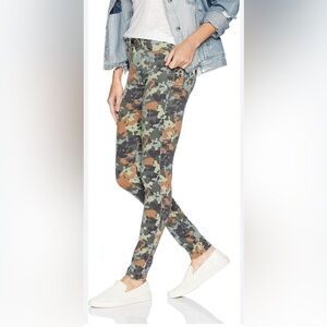 Hudson Barbara Super Skinny Floral Camo High Rise Jeans